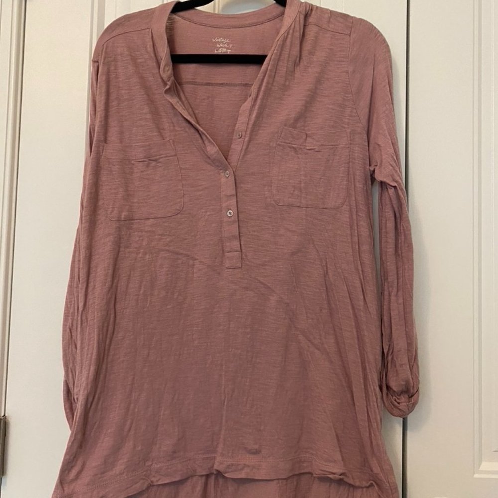 Long Sleeve Purple Shirt